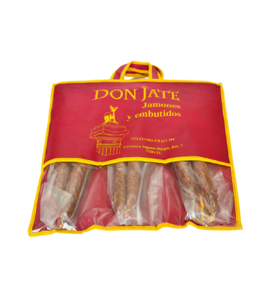 LOTE 3 PIEZAS EMBUTIDO DE CERDO 1160 G.