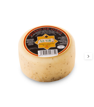 QUESO DE OVEJA CON TRUFA NEGRA SEMICURADO